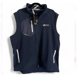 Zero Restriction Z700 Full Zip Navy Blue Golf Vest W1009‎ Men's XL Performance